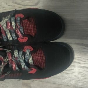 Jordan Black and Red Sneakers
